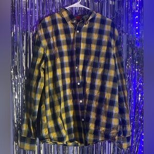 St John’s Bay, blue and yellow plaid flannel